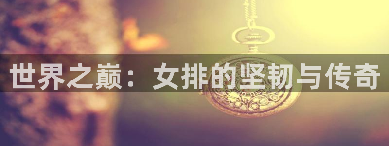 世界之巅：女排的坚韧与传奇